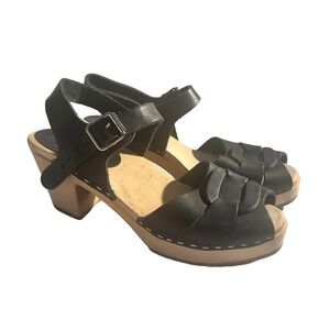 Lotta From Stockholm Black Leather Mules